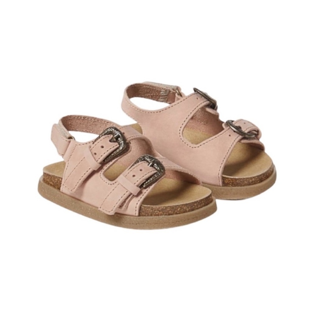 ZARA TODDLER GIRL BUCKLED LEATHER SANDALS - Picture 2 of 6